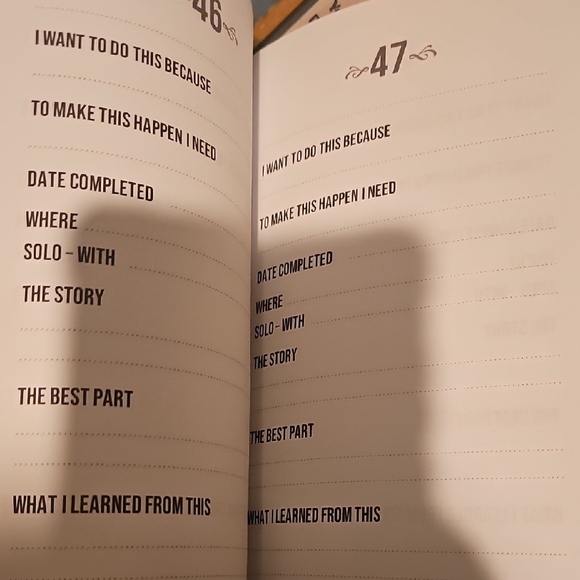 Eighteen Bucket List Journal - Never Used - Picture 3 of 6